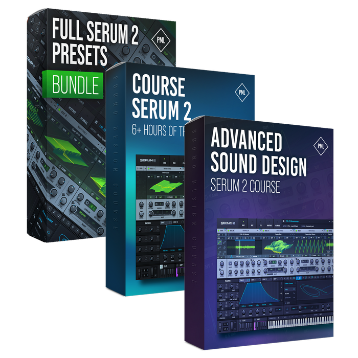Serum 2 Presets Bundle V1.0 + Serum 2 & Sound Design Course + Advanced Sound Design with Serum 2