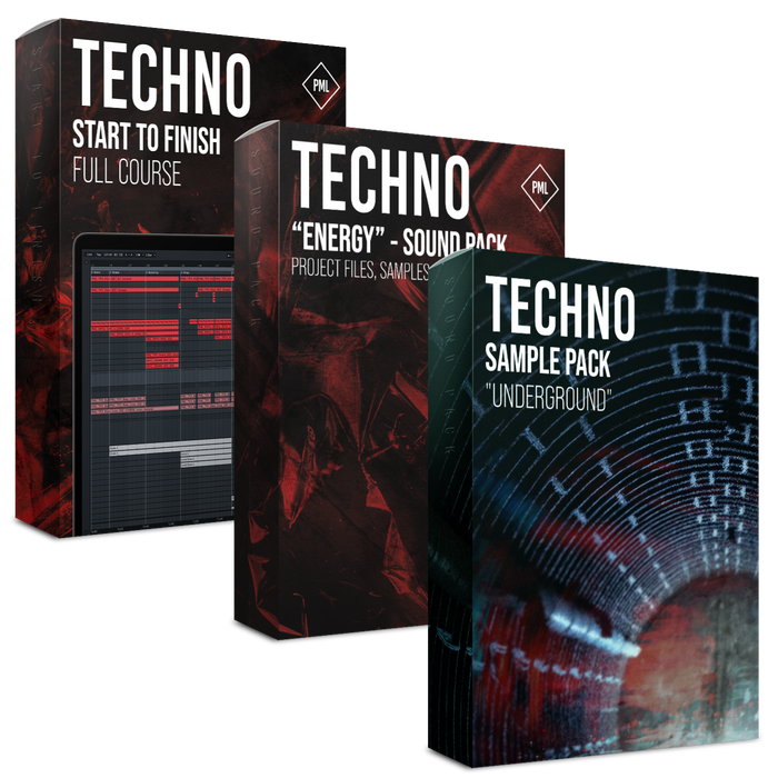 Course: Techno Start to Finish + Techno Sound Pack - Energy + Techno Sample Pack - Underground