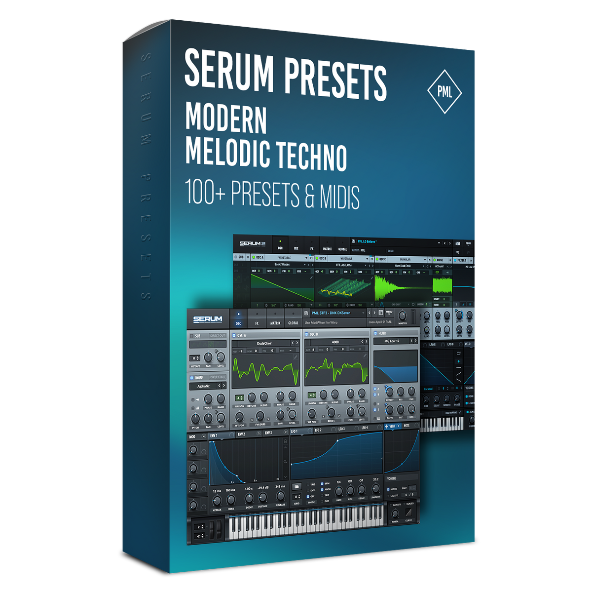 Serum Modern Melodic Techno Presets Product Box