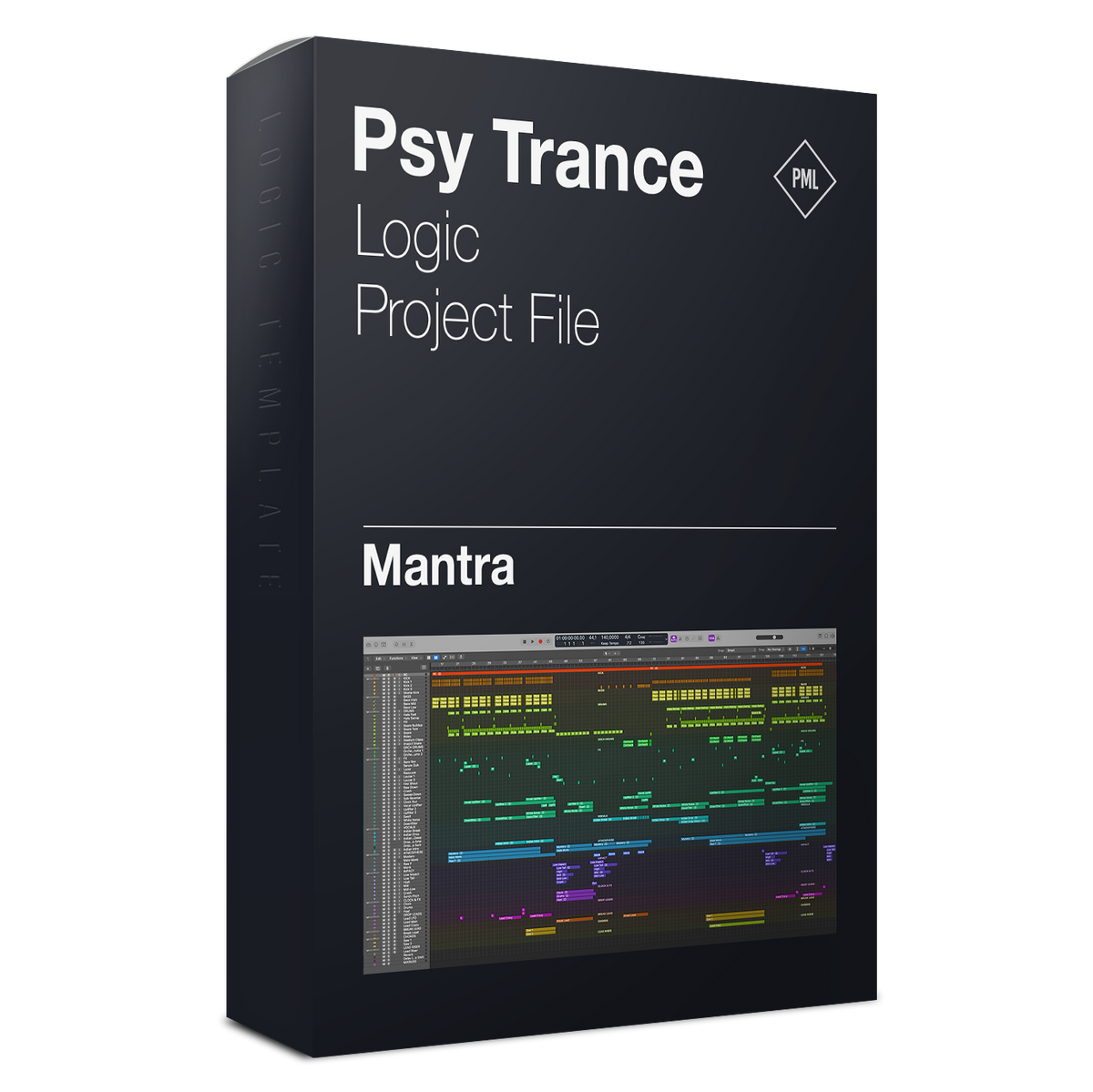 Mantra - Psy Trance Logic Pro X & Serum Template Product Box