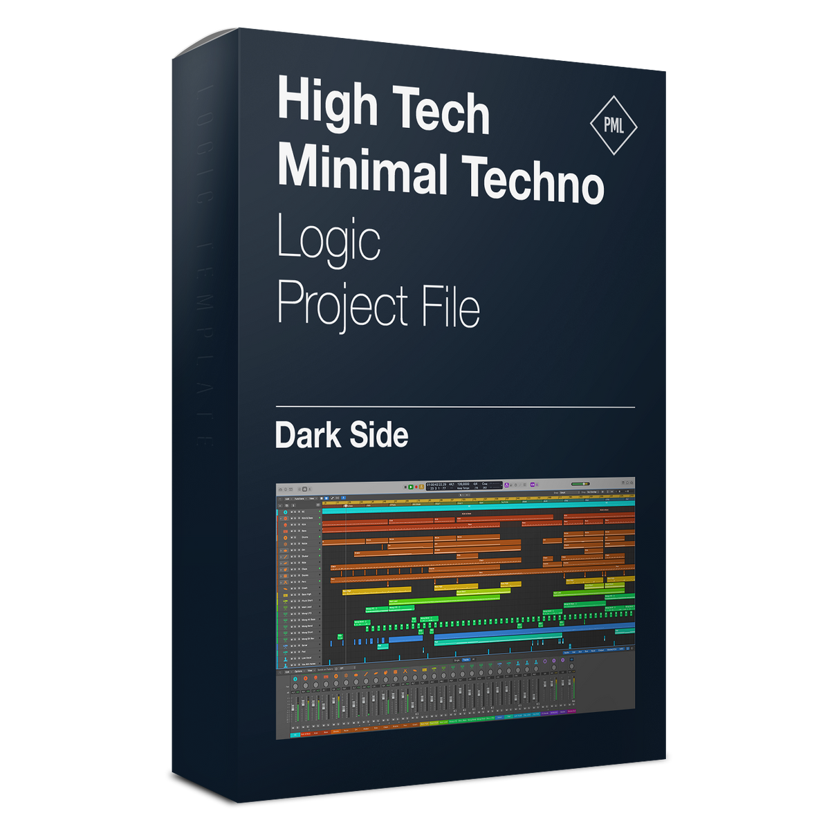 Darkside - High Tech Minimal Techno Logic Pro X & Massive Template (by The Producer Tutor) Product Box