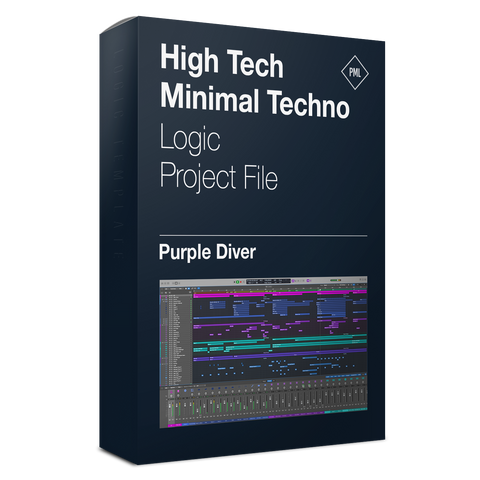 Purple Diver - High Tech Minimal Techno Logic Pro X & Serum Template (by The Producer Tutor)