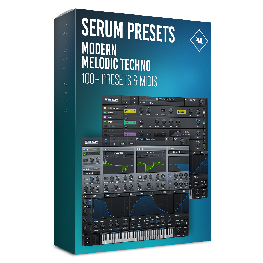 Serum Modern Melodic Techno Presets Product Box