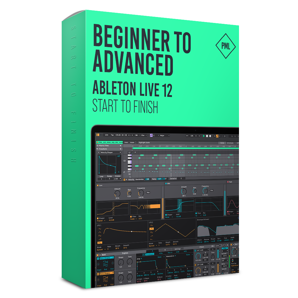 Course: Beginner to Advanced in Ableton Live 12 - Start to Finish Product Box