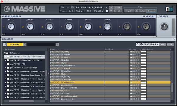 MASSIVE Presets: Deep House