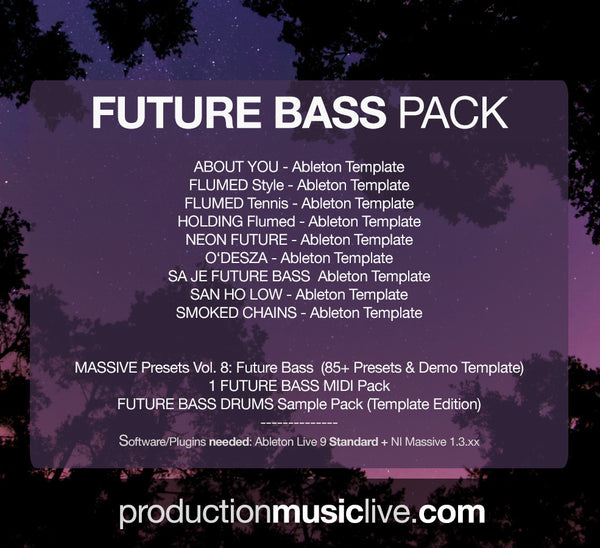 Future Bass BIG Pack - 8 Templates + Presets, MIDIs + Samples (save 40%)