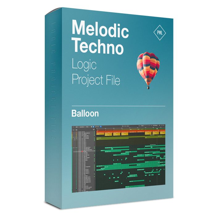 Balloon - Melodic Techno Logic Pro X & Serum Template (by The Producer Tutor) product box