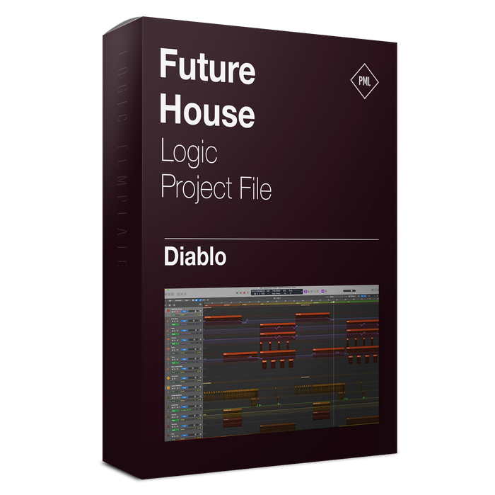 Diablo - Future House Logic Pro X & Serum Template product box