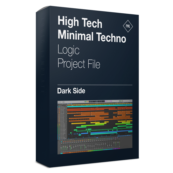 Darkside - High Tech Minimal Techno Logic Pro X & Massive Template (by The Producer Tutor) product box
