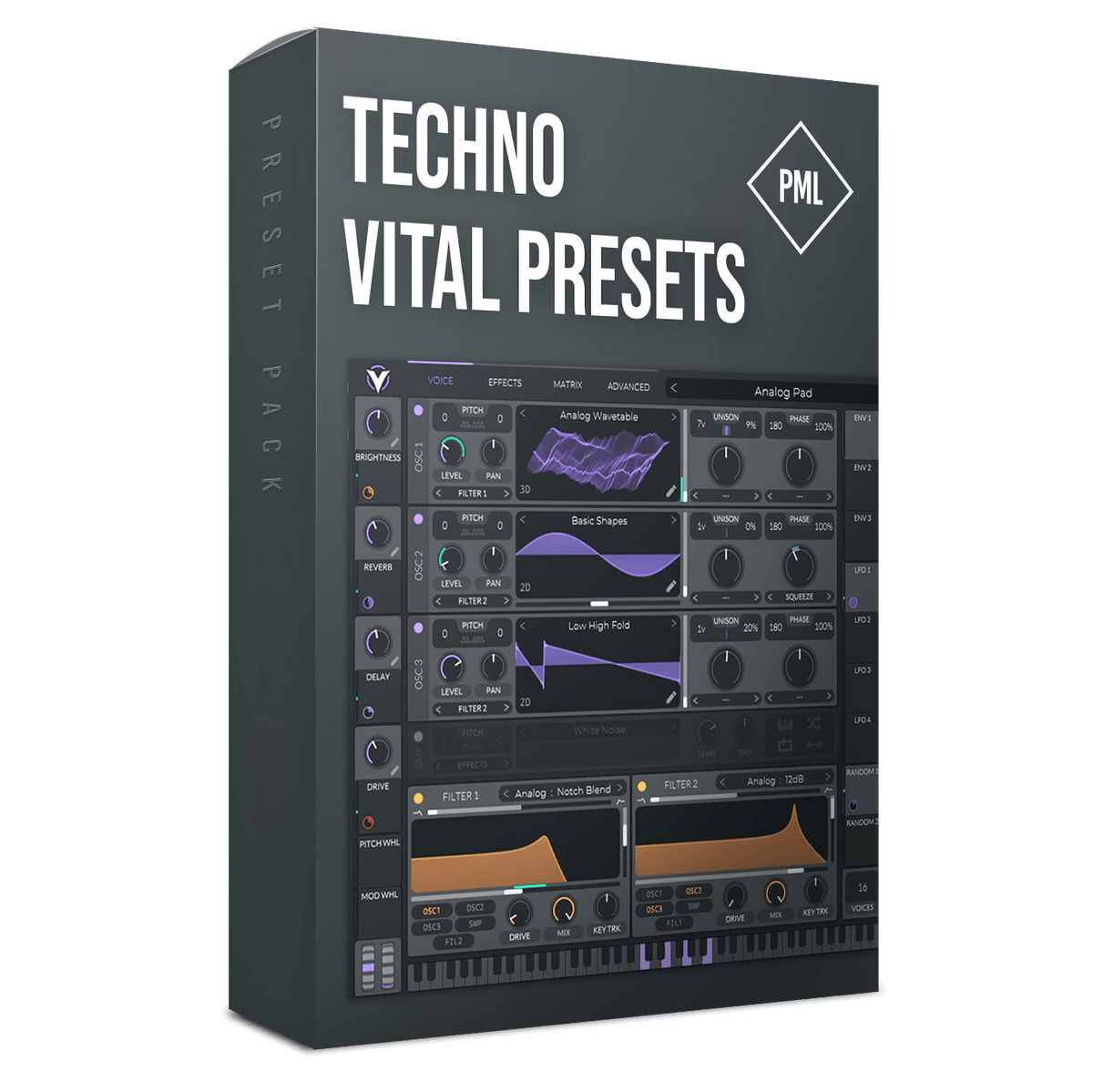 Vital Techno Presets Product Box