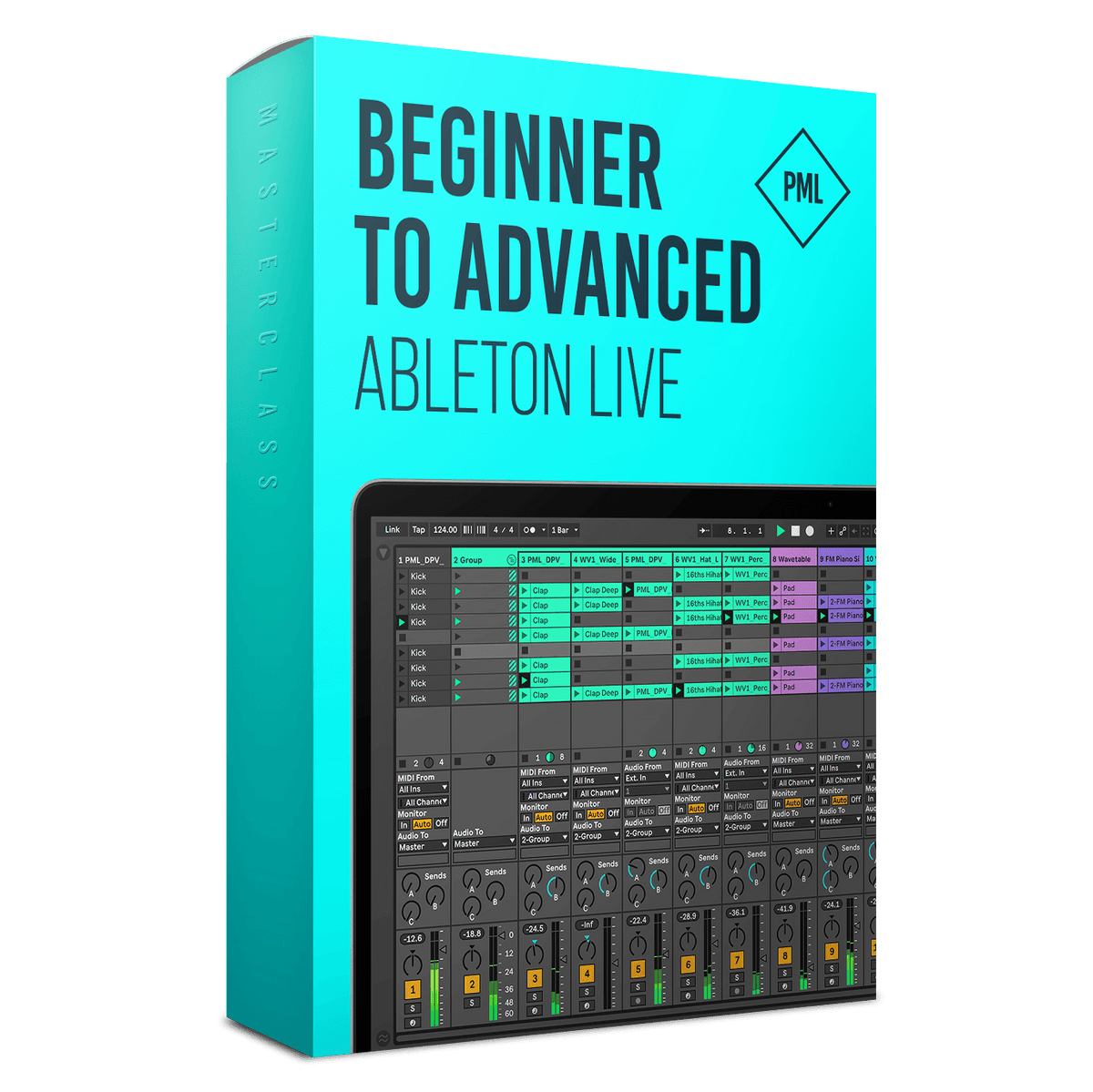 Course: Beginner to Advanced in Ableton Live - Music Production from Start To Finish Product Box